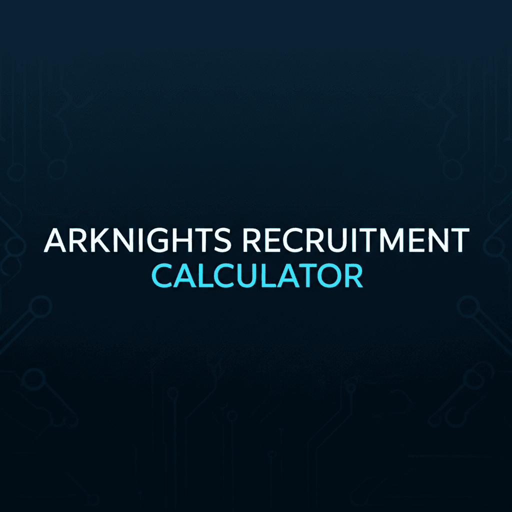 Arknights Recruitment Calculator English Interface