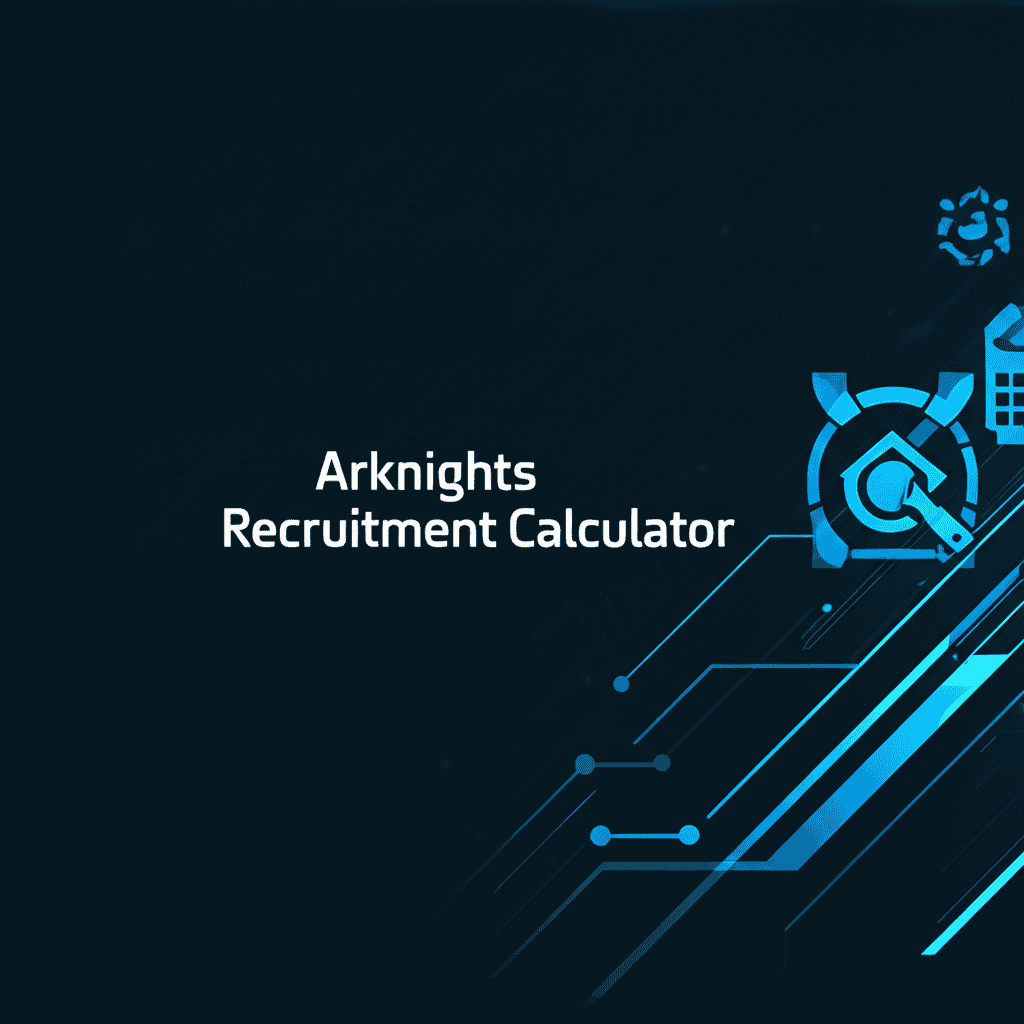 Arknights Recruitment Calculator interface showing various tags and operator outcomes